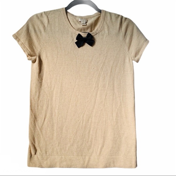J. Crew Short Sleeve Knot Bow Sweater Size XS - Picture 2 of 6